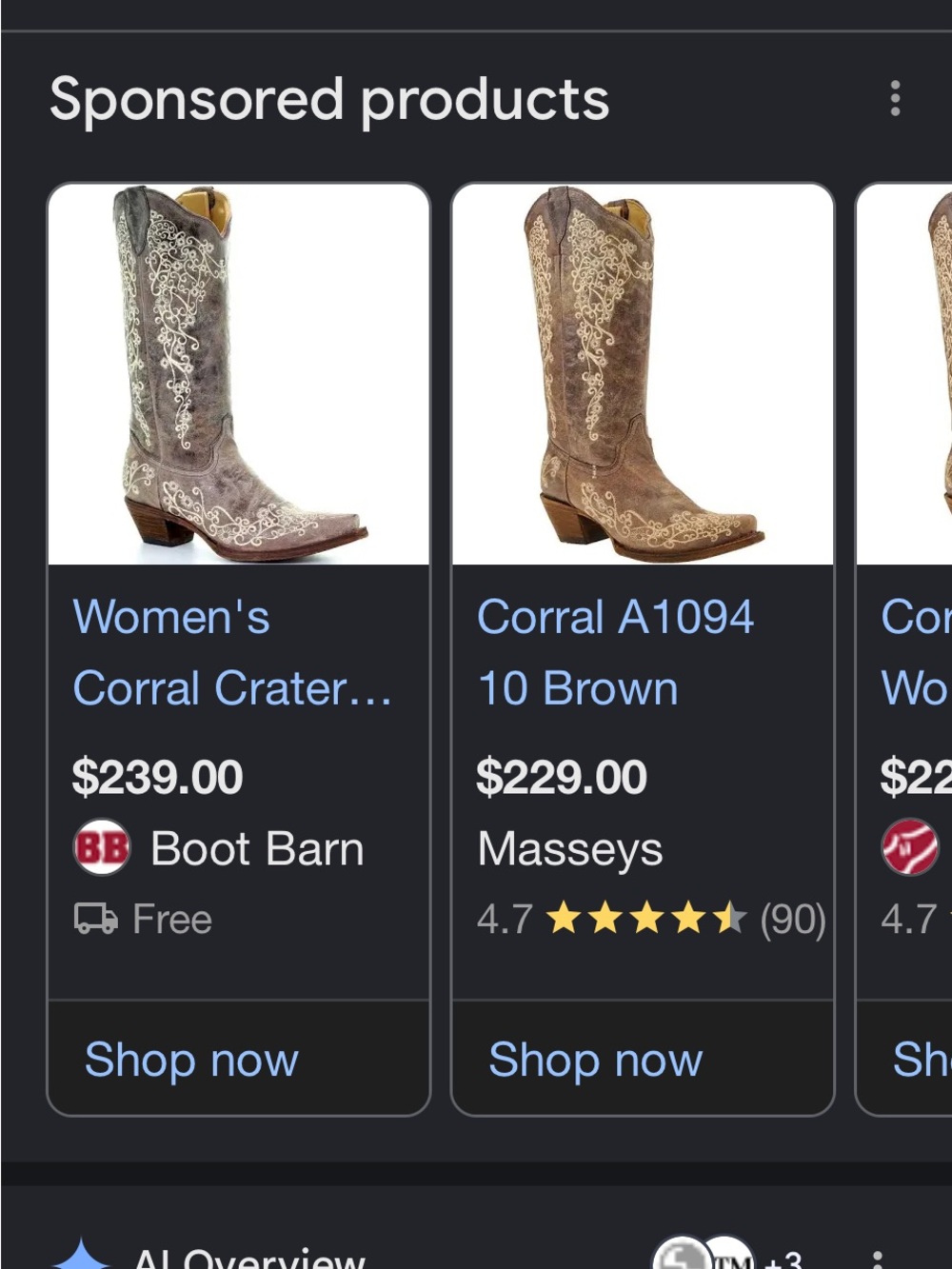 Corral Brown Embroidered Western Heeled Boots - Picture 3 of 13